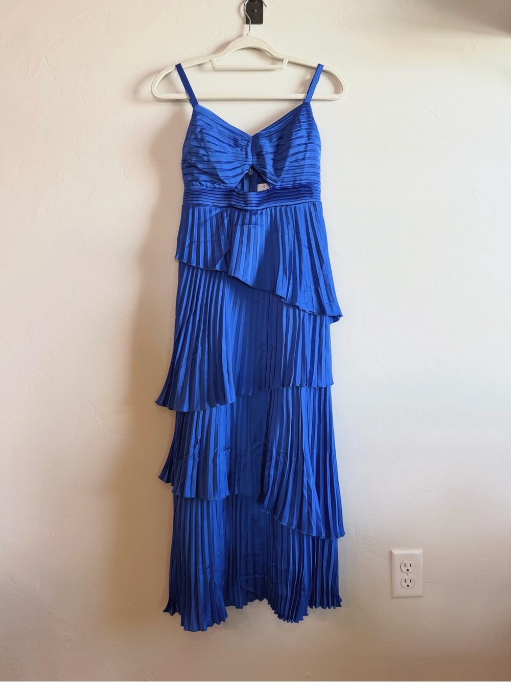 Abercrombie & Fitch Giselle Pleated Tiered Maxi Dress